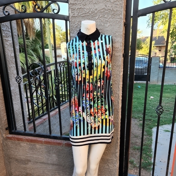 MARY KATRANTZOU TURQ Longi Flower Shirt Dress - Picture 6 of 9